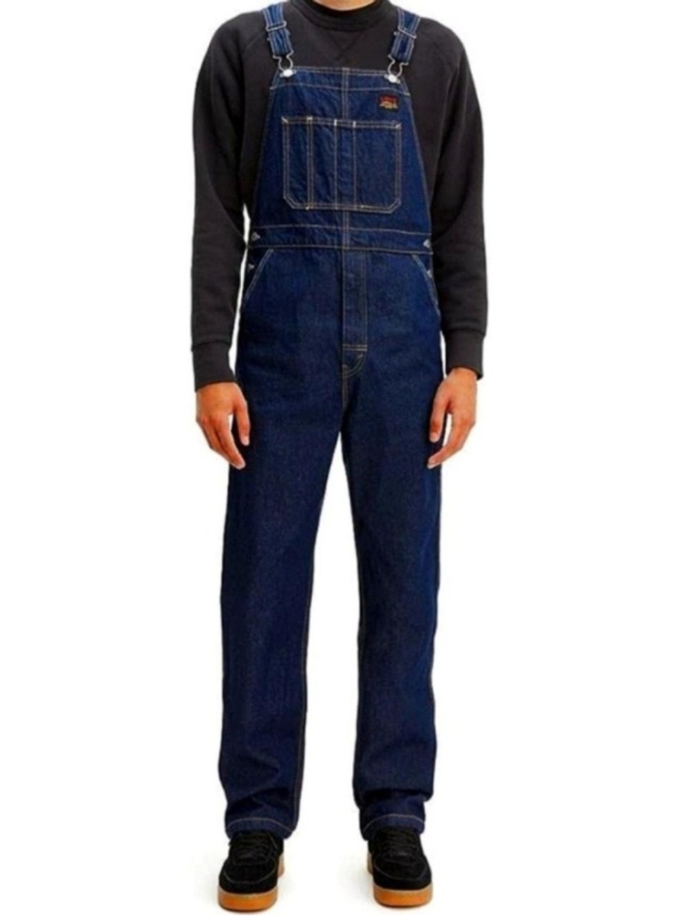 Levi’s Men’s RT Carpenter 100% Cotton Denim Dark Wash Overalls Size XL